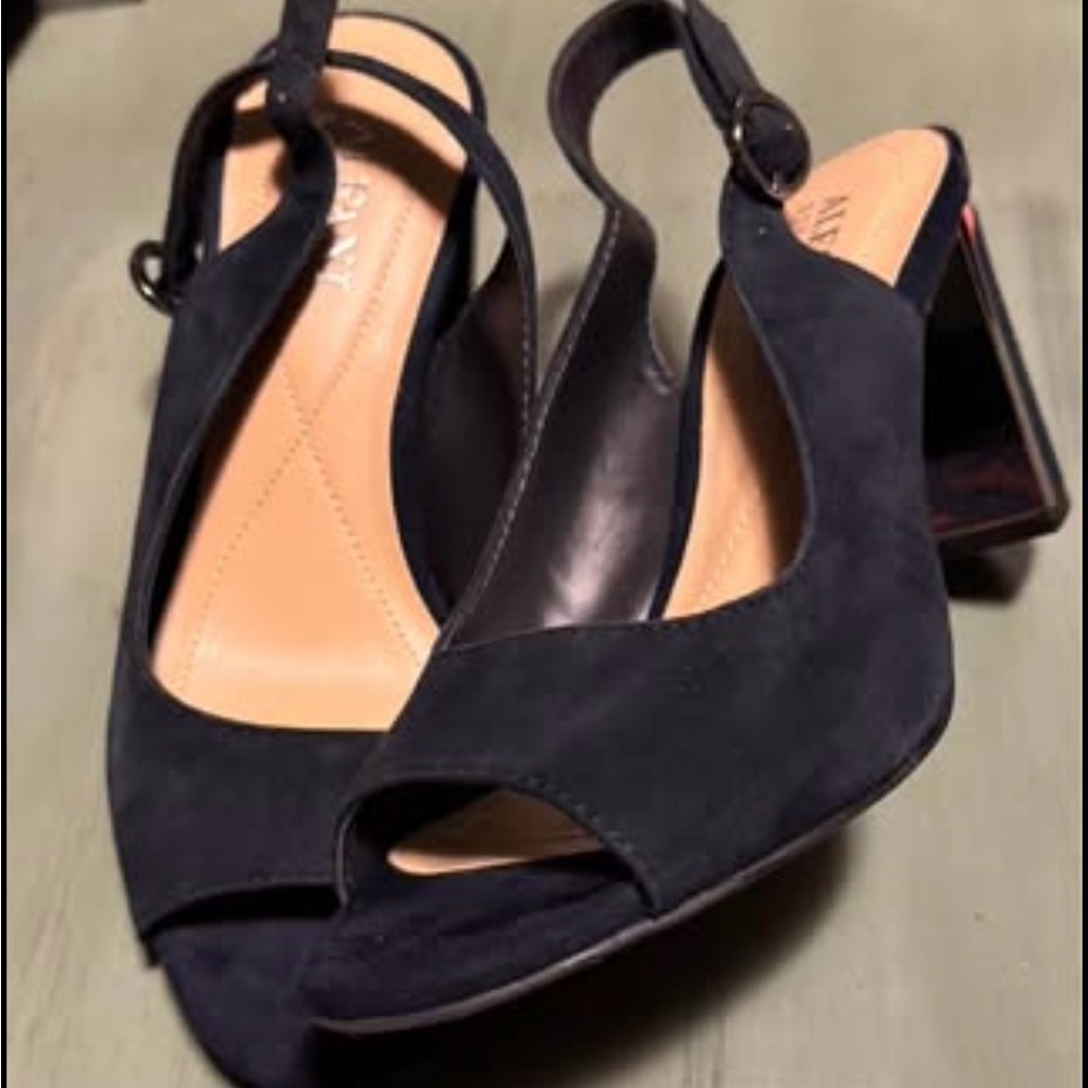Elegant Alfani Navy Suede Women's Heels